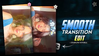 Instagram SMOOTH Reels Transition Editing in Mobile  Capcut Video Editing  Full Tutorial🌸 [upl. by Greyso]