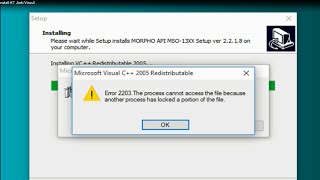 Error 2203 the process cannot access the file because another process has locked a portion of file [upl. by Yerffe]