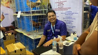 World Gamefowl expo 2024 RAYMOND BURGOS of PBRB Gamefarm Jan 192024 [upl. by Eetnahc]