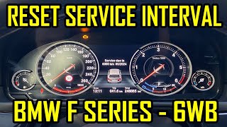 Reset Service BMW F Series 6WB F30 F31 F32 F33 F34 F36 F07 F10 F11 F06 F12 F13 F01 F25 F26 F15 F16 [upl. by Carlynne]