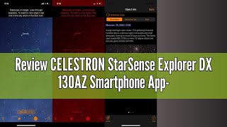 Review CELESTRON StarSense Explorer DX 130AZ Smartphone AppEnabled Telescope – Works with StarSense [upl. by Banna]