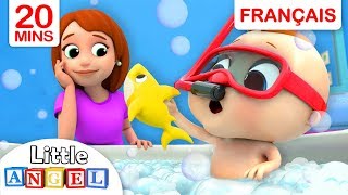 Comptines  L’Heure du Bain Bébé Requin  Chansons pour Enfants en Français [upl. by Verda]