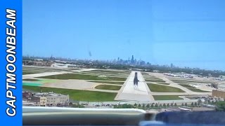 Cessna Citation II Landing Chicago Midway Cockpit View [upl. by Ayaros783]