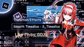 Smooth Wipe Transition  STimeSlice like Floby GOJO in After Effects  AMV Tutorial [upl. by Munn]