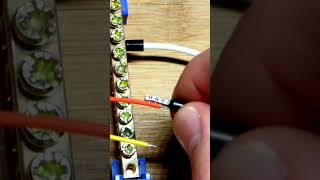 2nd First Wiring Up Digital Volt Ammeter unit using Ferrules for Current Voltage Measurements [upl. by Irrab]