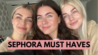 VLOGMAS SEPHORA MUST HAVES WITH THE ARNOLD SISTERS [upl. by Armahs]