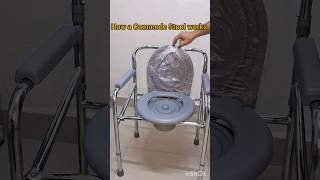 Cant walk to toilet use commode stool patientcare wheelchair elderly healthcare fracture [upl. by Hakilam]