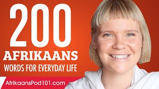 200 Afrikaans Words for Everyday Life  Basic Vocabulary 10 [upl. by Randee427]