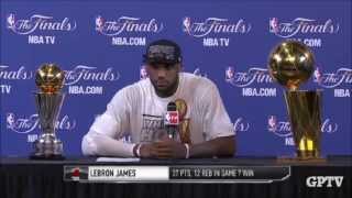 LeBron James Game 7 2013 NBA Champions Postgame Press Conference [upl. by Airamanna]