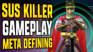 BLACK KNIGHT GAMEPLAY  SUPER SKRULL KILLER  MARVEL Strike Force  MSF [upl. by Horacio]