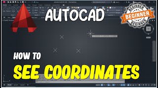 AutoCAD How To See Coordinates [upl. by Yromas]