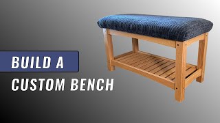 How To Make An Upholstered Bench Using Traditional Joinery Techniques [upl. by Noiramaj]