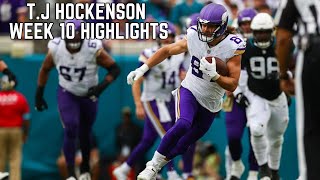 TJ Hockenson EVERY CATCH vs Jaguars🔥 NFL Week 10 Highlights [upl. by Yrgoerg]