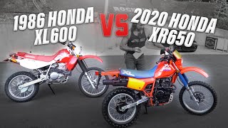 THE REAL XL600R VS XR650 COMPARISON [upl. by Ahsikel]