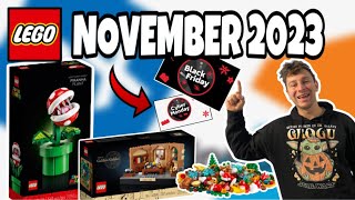 Every LEGO Set Releasing November 2023  November Promo BLACK FRIDAY amp Lego Insider Weekend [upl. by Vipul]