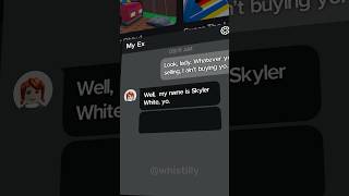 My name is Skyler White Yo 💀  Roblox Meme roblox robloxmemes robloxedit [upl. by Ahsilif]