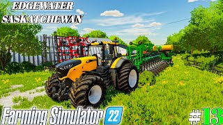 Planting Flex And Caltivating Filed  Edgewater Saskatchewan Farm  FS22  Ep13 [upl. by Ihsorih]