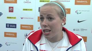 Hannah Cockroft wins the T34 100m at the Sainsburys IPC Grand Prix final in Birmingham [upl. by Nawk573]