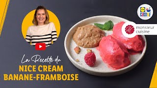 Nice cream banane framboise avec Lucilewoodward  Lidl Cuisine [upl. by Eninahs]