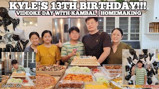 Kyles 13th Birthday  Videoke Day with Kambal  Homemaking  Lorelin Sia [upl. by Tserrof]