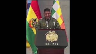 JOSÉ WILSON SÁNCHEZ NUEVO ALTO MANDO MILITAR DE BOLIVIA ORDENA REPLIEGUE DE FUERZAS ARMADAS [upl. by Godiva]