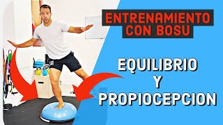 Entrenamiento de PROPIOCEPCION con BOSU 🔥🔝🔥 Haz estos ejercicios para tus ESGUINCES DE TOBILLO [upl. by Aihsenor]