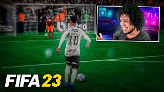 A ESTREIA DE NEYMAR JR no CORINTHIANS GOLAÇO SURREAL  FIFA 23 MODO CARREIRA EP86 [upl. by Luanni]