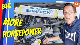 E46 BMW PROJECT  CAMSHAFT UPGRADE INSTALLING SCHRICK CAMSHAFTS ON MY E46 325CI [upl. by Anaitat543]