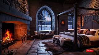 Fire Up Your Sleep With Relaxing Snow And Fire Sounds [upl. by Quill]