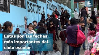 Días festivos vacaciones y puentes así quedó el calendario escolar 2023 2024 [upl. by Nylimaj259]