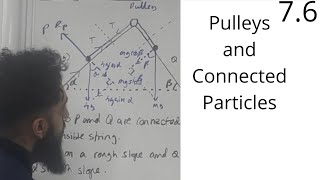 Edexcel A Level Maths 76 Pulleys and Connected Particles [upl. by Nivrae350]