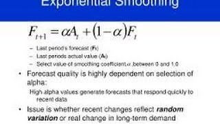 Calculating Exponential Smoothing in MS Excel [upl. by Yeniffit511]