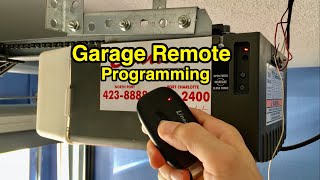 How to program garage door opener remote  DIY [upl. by Julienne]