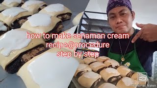 how to make senamon cream recipeprocedure step by step [upl. by Rehteh]