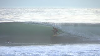 Glassy Sunset Barrels Raw  California Surfing [upl. by Anileve]