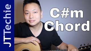 How to Play Cm Chord on Acoustic Guitar  C Sharp Minor Bar Chord [upl. by Amaris]