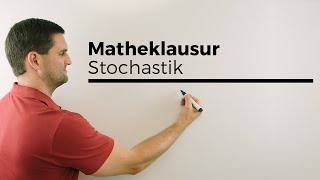 Matheklausur Übersicht Stochastik Wahrscheinlichkeitsrechnung Vokabeln  Mathe by Daniel Jung [upl. by Haleemak]