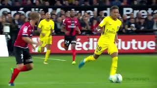 Neymar masterclass vs Guingamp First PSG match [upl. by Enialb]