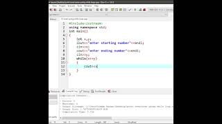 While Loop Tutorial Checking Even and Odd Numbers in C c [upl. by Adnawak]