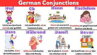 Mastering German Grammar  Conjunctions with Examples  A1B1 [upl. by Glassco]