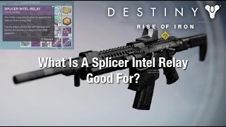 How To Use The Splicer Intel Relay  Destiny Rise of Iron [upl. by Blancha69]