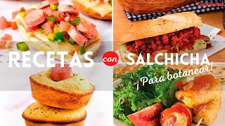 Recetas con salchichas para reuniones ¡Fáciles y deliciosas  Recetas de botanas  Cocina Vital [upl. by Acire]