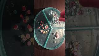 Fishbowl beads Slime Mixing and ASMR shorts fishbowlslime slimemixing [upl. by Balough]