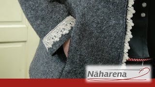 Hochwertige Nahttasche für zB Jacke Alma ganz einfach selbst nähen  DIY [upl. by Eninahs]