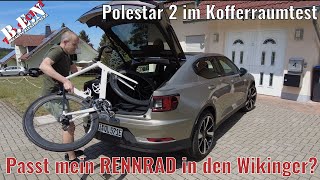 Polestar 2 im Kofferraumtest Passt mein Rennrad in den Kofferraum [upl. by Venable]