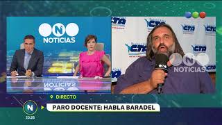 Mano a mano con Baradel  Telefe Noticias [upl. by Thorne]