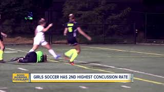 Concussion rates are high for girls soccer [upl. by Thayne302]