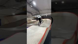 indoor bmx track bmxracing pumptrack moscow [upl. by Gorga]