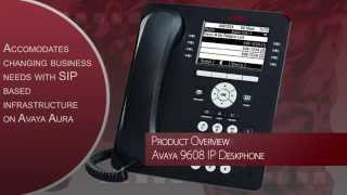 Avaya 9608 IP Deskphone Overview [upl. by Ruzich]