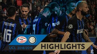 PSV 12 INTER  HIGHLIGHTS  Matchday 02  UEFA Champions League 201819 [upl. by Anived88]